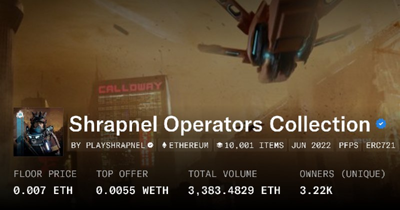 Shrapnel Operators Collection 0.007 ETH - Collection | OpenSea